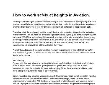 img related articles how to work safely at heights in Aviation