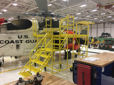 helicopter aircraft access platform