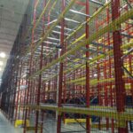 Warehouse rack netting solution install [rackguard]