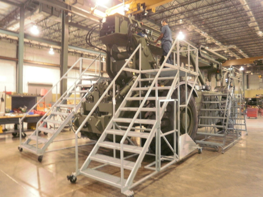 mobile crane maintenance platform [aluminum fabrication]