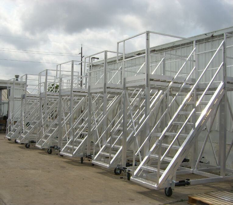 Custom aluminum work platforms