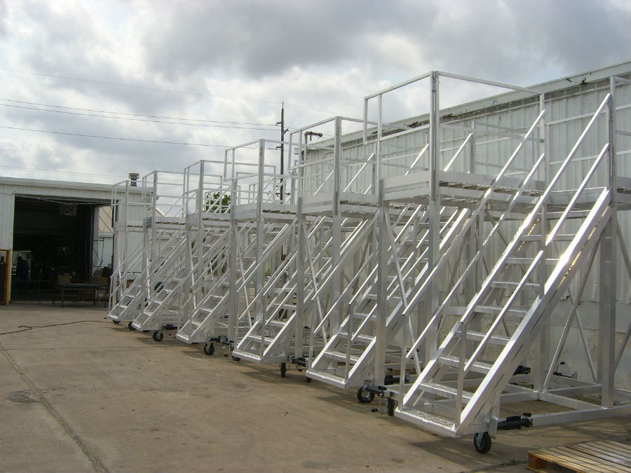 Custom aluminum work platforms