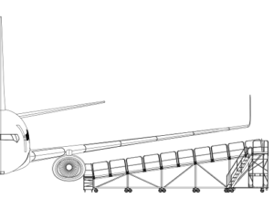 Boeing 737 Wing Access Stand