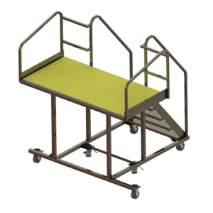 Heavy Duty Access Stand with Wide Platform [helicopter]