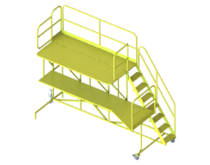 folding rotor maintenance stand [helicopter]