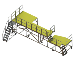 multi level maintenance stand [helicopter]