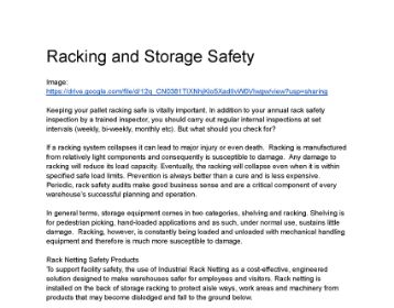 img featured Racking and Storage Safety 1