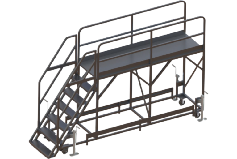 K135 Engine Access Stand isometric