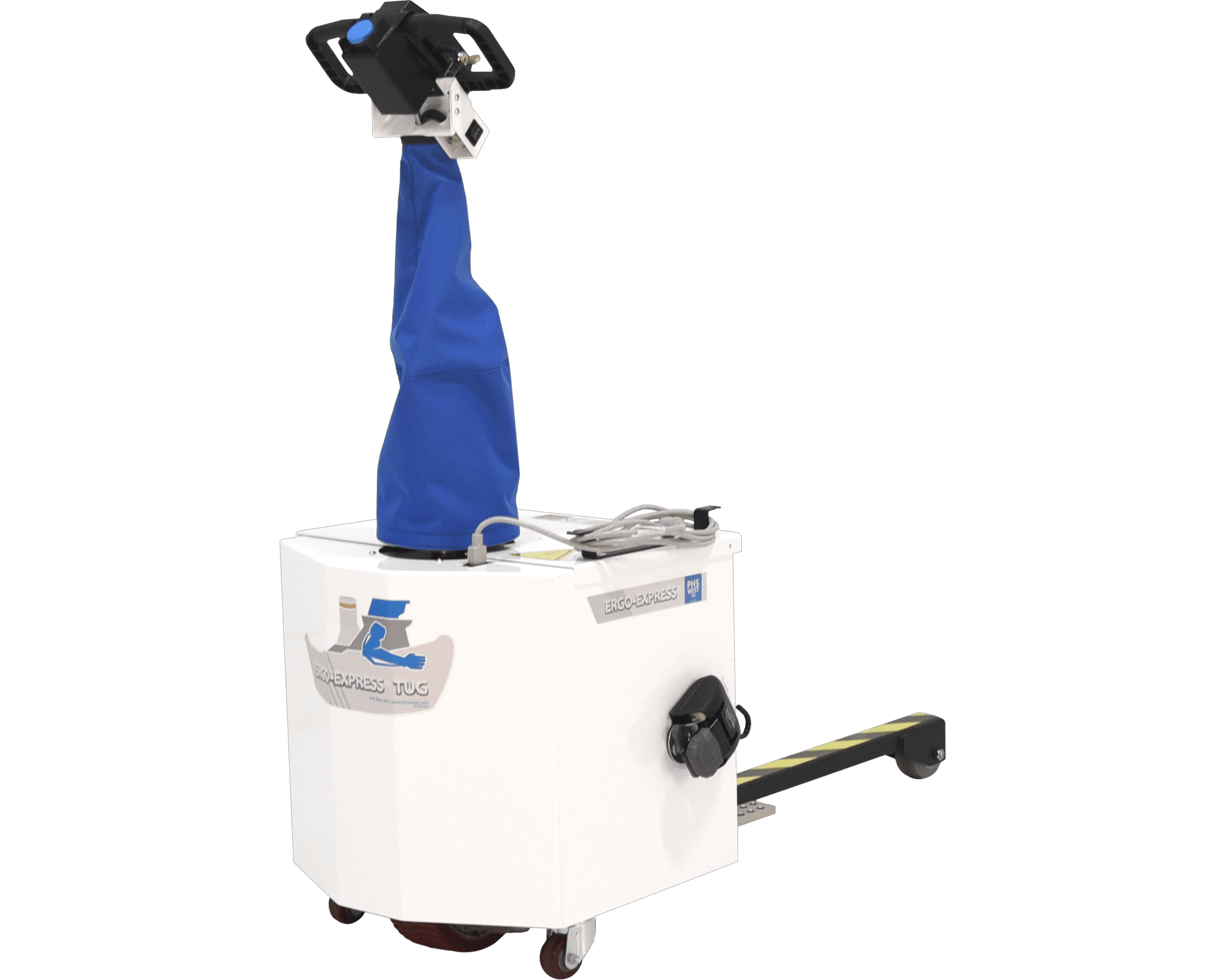 Motorized Tug with Lifting Hitch Angled v2