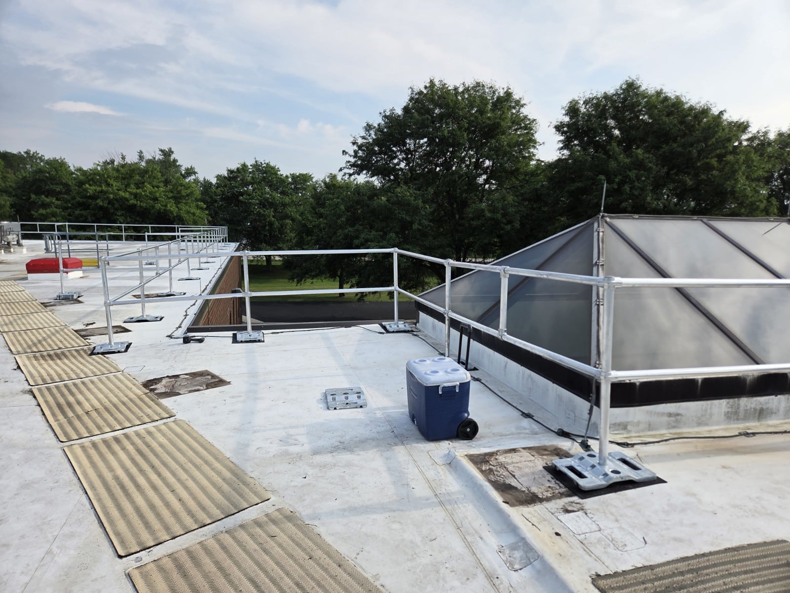 Ballasted Guardrail Installation Industrial Food Manufacturing Plant (53)