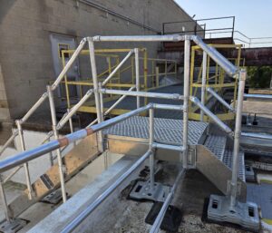 Custom Ballasted Crossover and Guardrail (6)