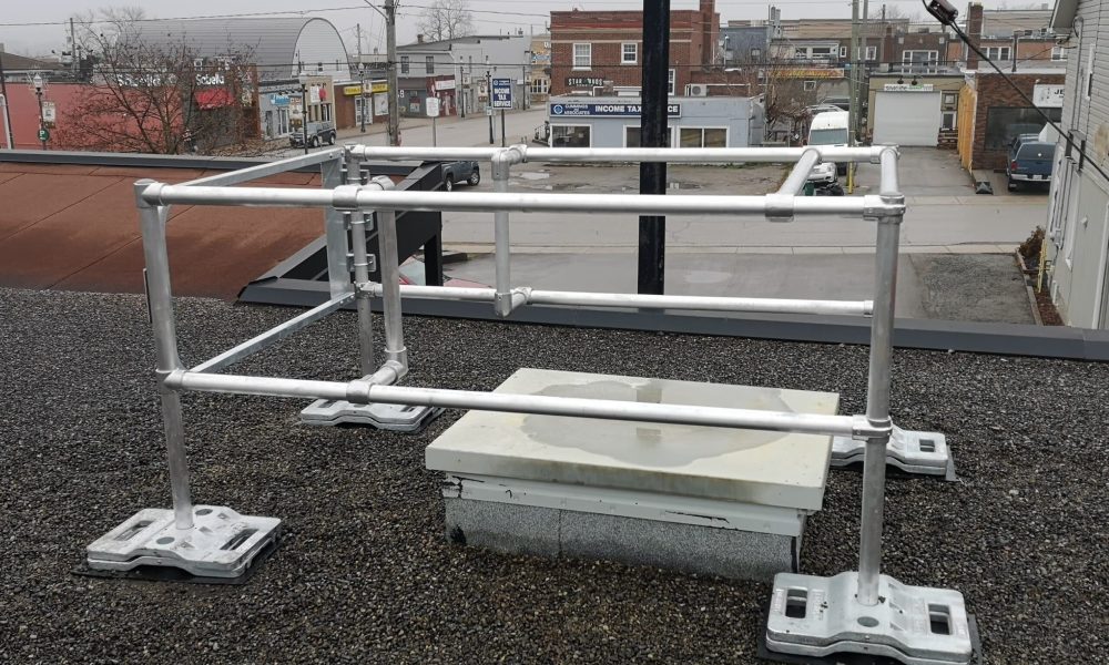 Roof Hatch Guardrail Grab Bars